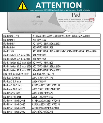 Multi-Corlors PU Leather Stand Cover Case For Apple iPad Mini 123456/Mini 7 2024 - Picture 2 of 38