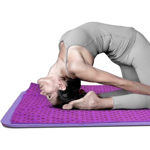 Non Slip Yoga Towel Microfibre Pilates Hot Bikram Grip Blanket Travel Bag - Picture 8 of 11