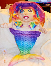 Bright soft multicolor mermaid backpack from Backpack Pals