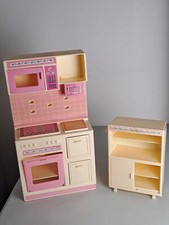 Mattel 1980's Barbie SWEET ROSES Cooking Center  Kitchen Accent Unit INCOMPLETE