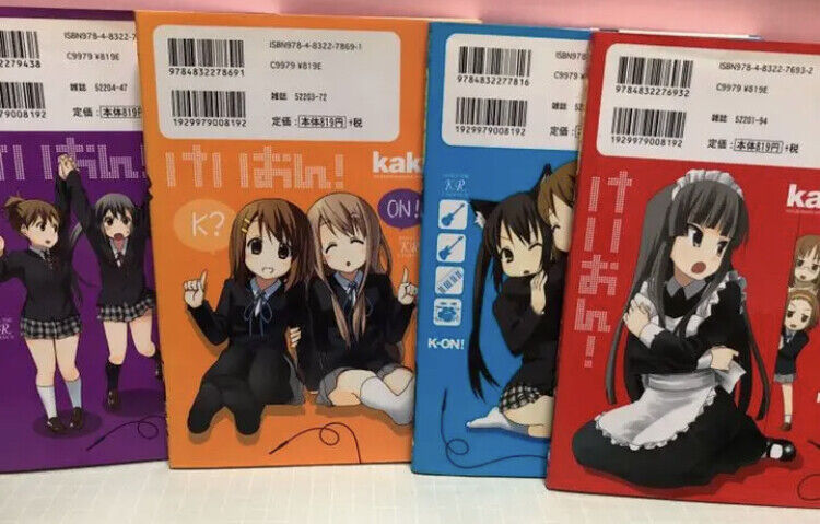 K-ON! Comic 1-4 .vol complete set manga japanese 