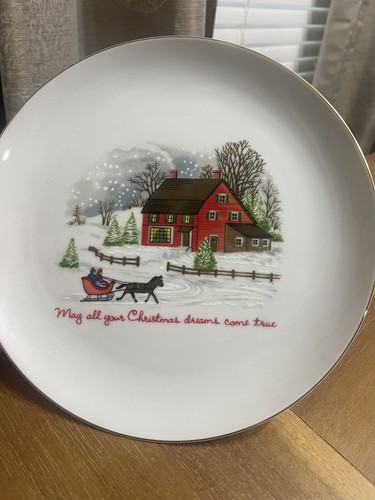 Plato Decorativo Cerámico "Que todos tus sueños navideños se hagan realidad" 7 5/8" - Imagen 3 de 5