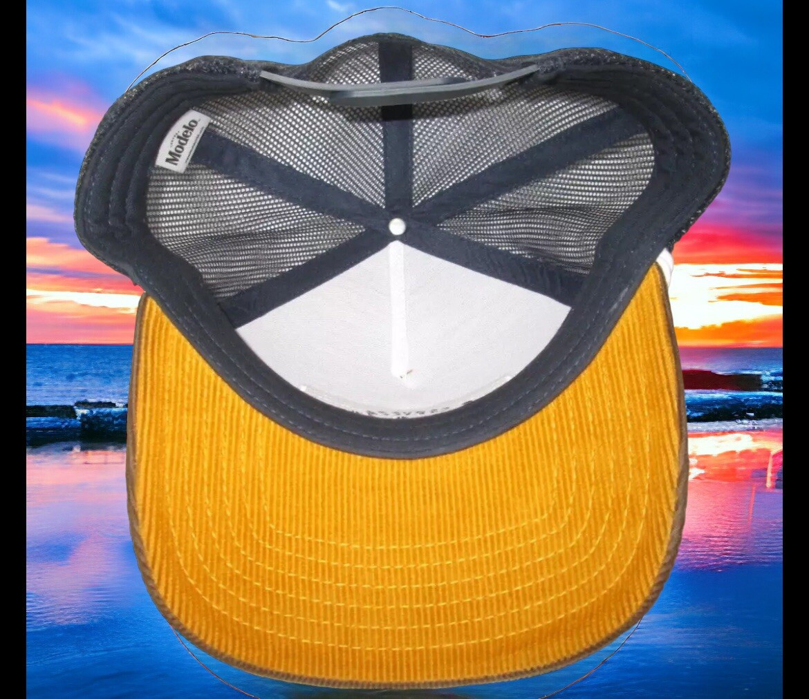 Modelo Beer Cerveza Corduroy Mesh Snapback Trucker Hat Cap New