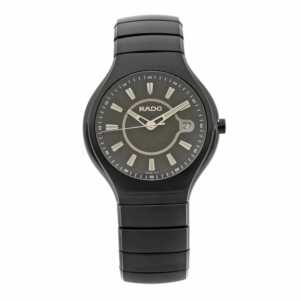 Reloj de cuarzo para hombre Rado True Active cerámica esfera negra marcadores luminosos R27677172