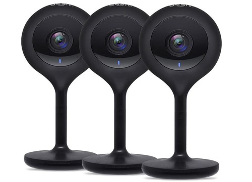 Geeni Look 3 Pack 1080p HD Smart Wi-Fi Security Camera System with Voice Control