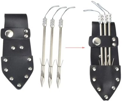 MILAEM Punta de flecha de pesca con arco catapulta de honda de acero inoxidable dardos pez arco caza