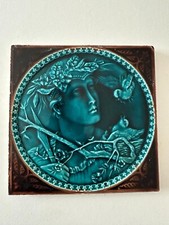 Jugendstil Fliese Kachel tegel tile tuile carreaux antik alt