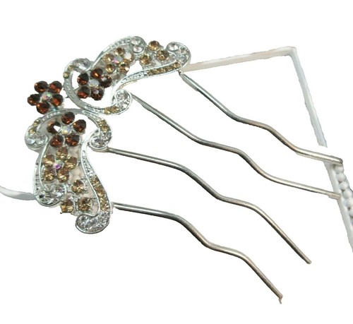 Vintage Crystal & Stone Hair Stick Ethereal Elegance: Crystal Hair Stick – Down To Earth main image 4