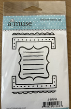 VTG A-Muse Clear Stamps Bracket Frames Set 2-BRFM BRAND NEW