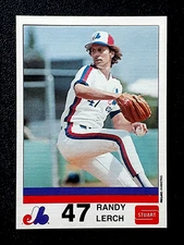 RANDY LERCH 1983 MONTREAL EXPOS STUART #28 NRMINT+     67416