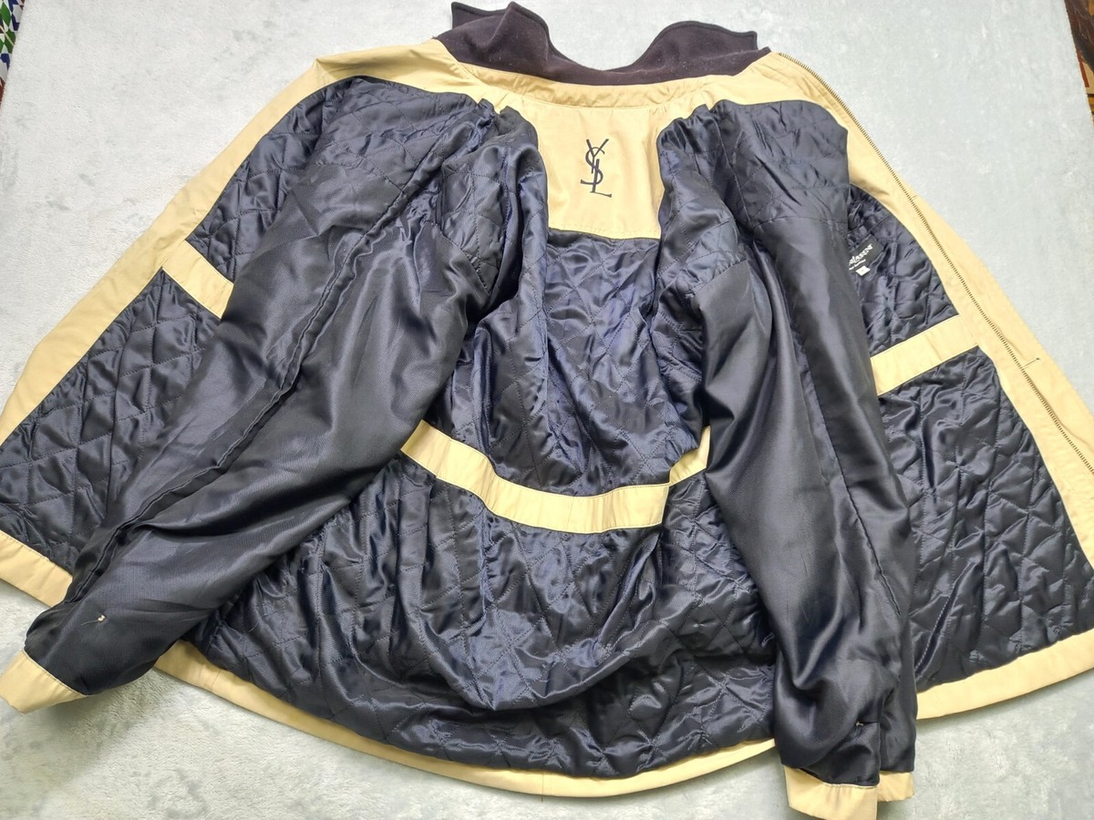 Vintage Yves Saint Laurent Coat Jacket Cotton Overcoat Soft