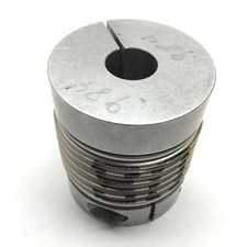 Flexible Shaft Coupling, ID: 1" to 25mm, Overall: 3.68" x 3.20" Diameter