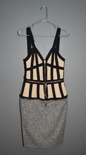 Alexander McQueen 2003 Lock & Key Transformable Silk Dress 42