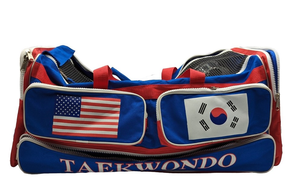 ATA Martial Arts Sparring Gear Taekwondo Equipment Duffel Bag Karate