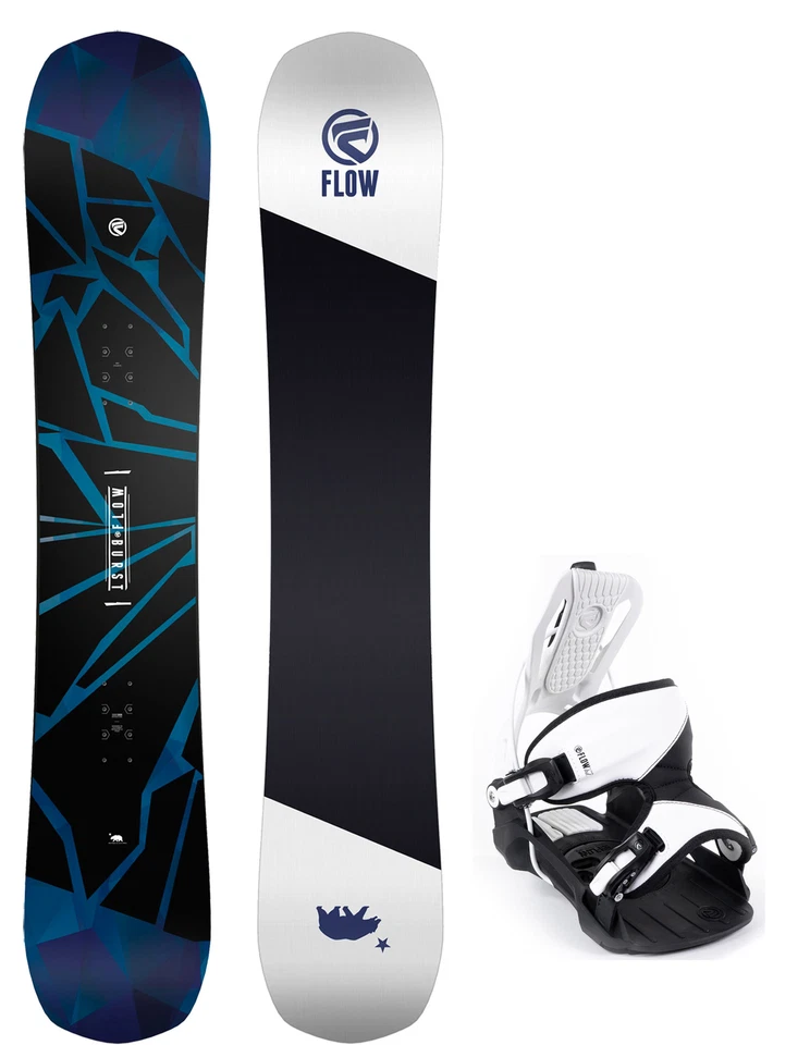 Paquete de snowboard FLOW Burst 159 AMPLIO para hombre + fijaciones Flow Alpha NUEVO Foto 3 de 3