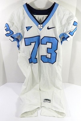 2008-12 North Carolina Tar Absatz UNC # 73 Spiel Gebraucht Weiß Trikot Np Rem 44