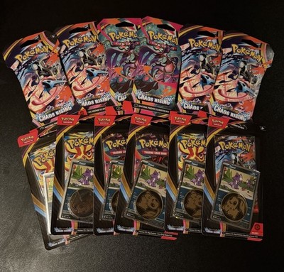 Pokémon Chaos Rising Checklane Blister + Sleeved Booster EN OVP SEALED