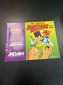 The Simpsons: Bartman Meets Radioactive Man (Nintendo NES, 1992) Manual & Poster