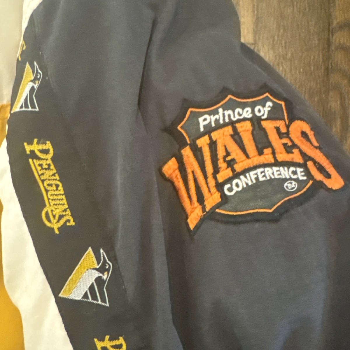 Pittsburgh Penguins Jacket XL Pro Player Black Vintage Full