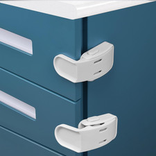 4 Pack Drawer Locks Baby Proofing, Maveek Child Proof Cabinet Locks for 0-12 Mon
