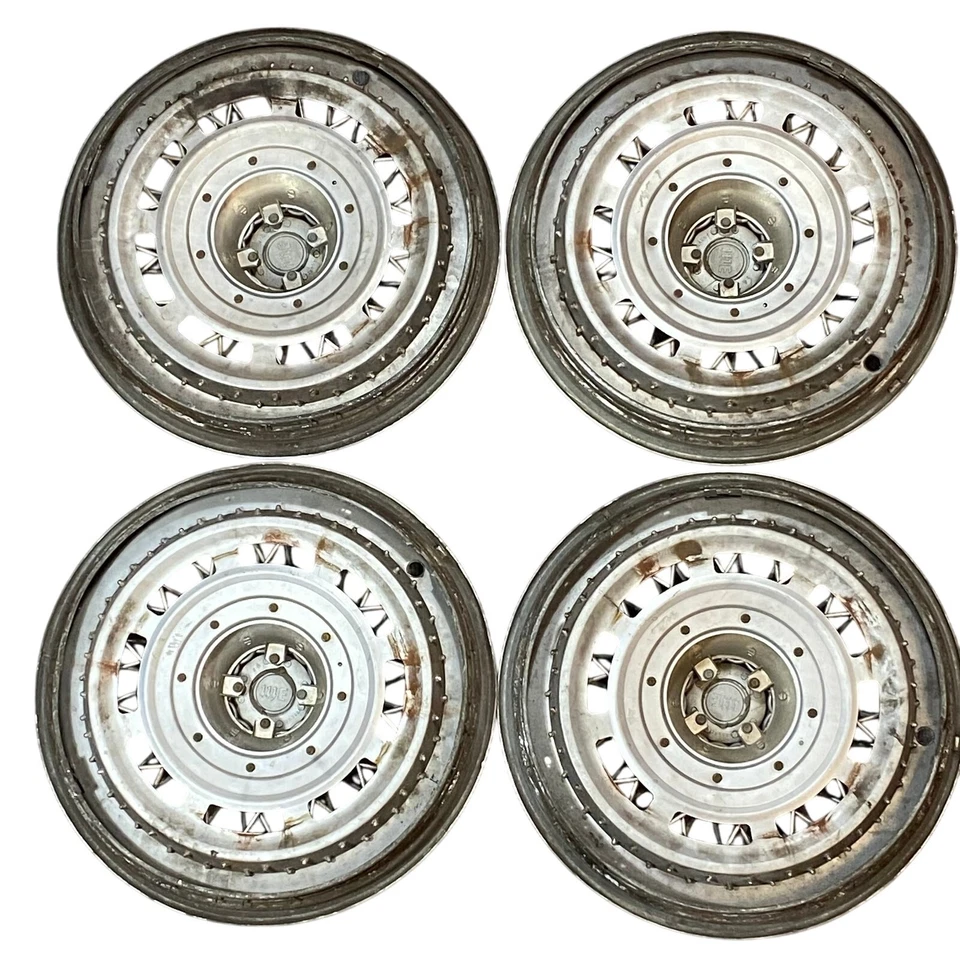 Vintage '77 '79 Ford Cougar Gran Torino Spoke Hubcap 15” Set of 4 OEM Parts - Image 2 of 4