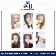 [PreSale] IVE 4th EP Album IVE SECRET HelloLive 2nd Fan Sign Event Photocard