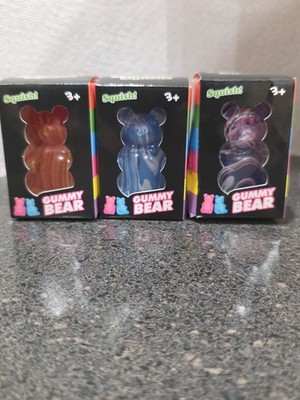  Gummy Bear Squishy tie dye colors. Slow Rise. Bundle of 3 
