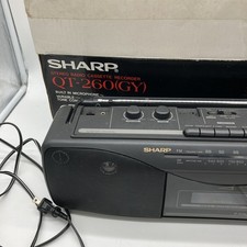 Vintage Boombox Sharp Stereo Radio Cassette Recorder QT-260 please see desc/pics