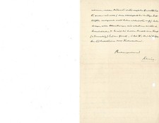 Mathematician Felix Klein Writes on Einstein's Theory Signed 1918
