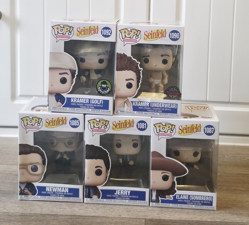 Funko Pop! Seinfeld Cheap Bundle Set of 5 Jerry Kramer Elaine Newman