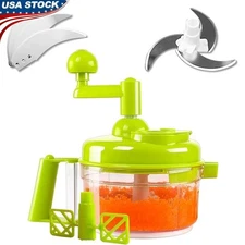 Manual Food Chopper 1200ml Meat Grinder Vegetable Mincer Hand Crank Kitchen Tool