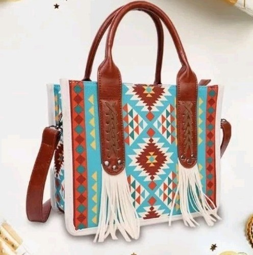 Womens Boho Handbag Wrangler Aztec Indian Purse NEW Womens Purse Country