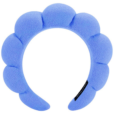 Spa Headbands for Washing Face or Makeup, Sponge Bubble Skincare Headbands, Puff