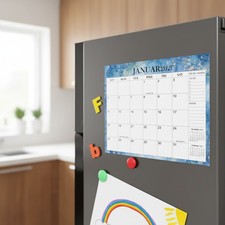 Reusable Magnetic Calendar 2026-2027 - Monthly Organizer for Family  Kitchen