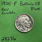 1925-P Buffalo 🦬 Indian Head Nickel 5c Fine Reverse Scratch