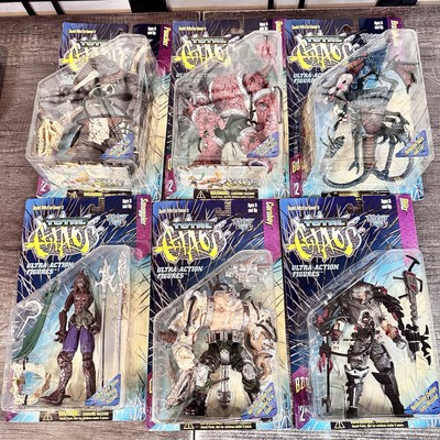 1997 Complete Set of 6 Total Chaos Spawn Series 2 McFarlane Action Figures NIP