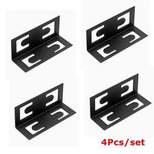 (4 Pack) 96x26x26mm Boltless Shelving Upright Connectors Black Metal Coated