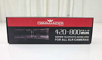 Commander Optics 420-800mm f/8.3-16 MF Telephoto Lens New