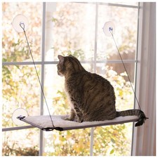 Window Sill Lounger Steel Frame Cat Perch Natural 23 X 12 Inches