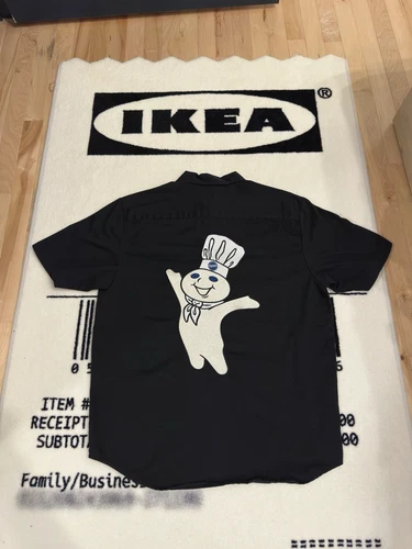 Chemise de travail à manches courtes Supreme Pillsberry Doughboy taille moyenne
