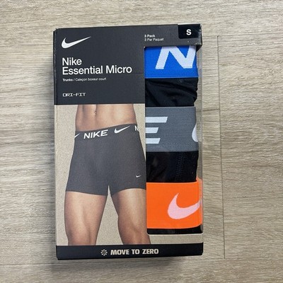 Nike Dri Fit Essential Micro Boxer Brief 3 Pack Mens Size Small