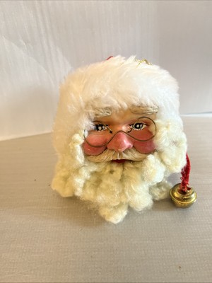 Kurt Adler Santa's World Santa Claus Head Christmas Tree Ornament Vintage