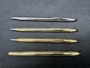 Lot of 4 Cross Pencil, Roller Ball & Ballpoint Pens