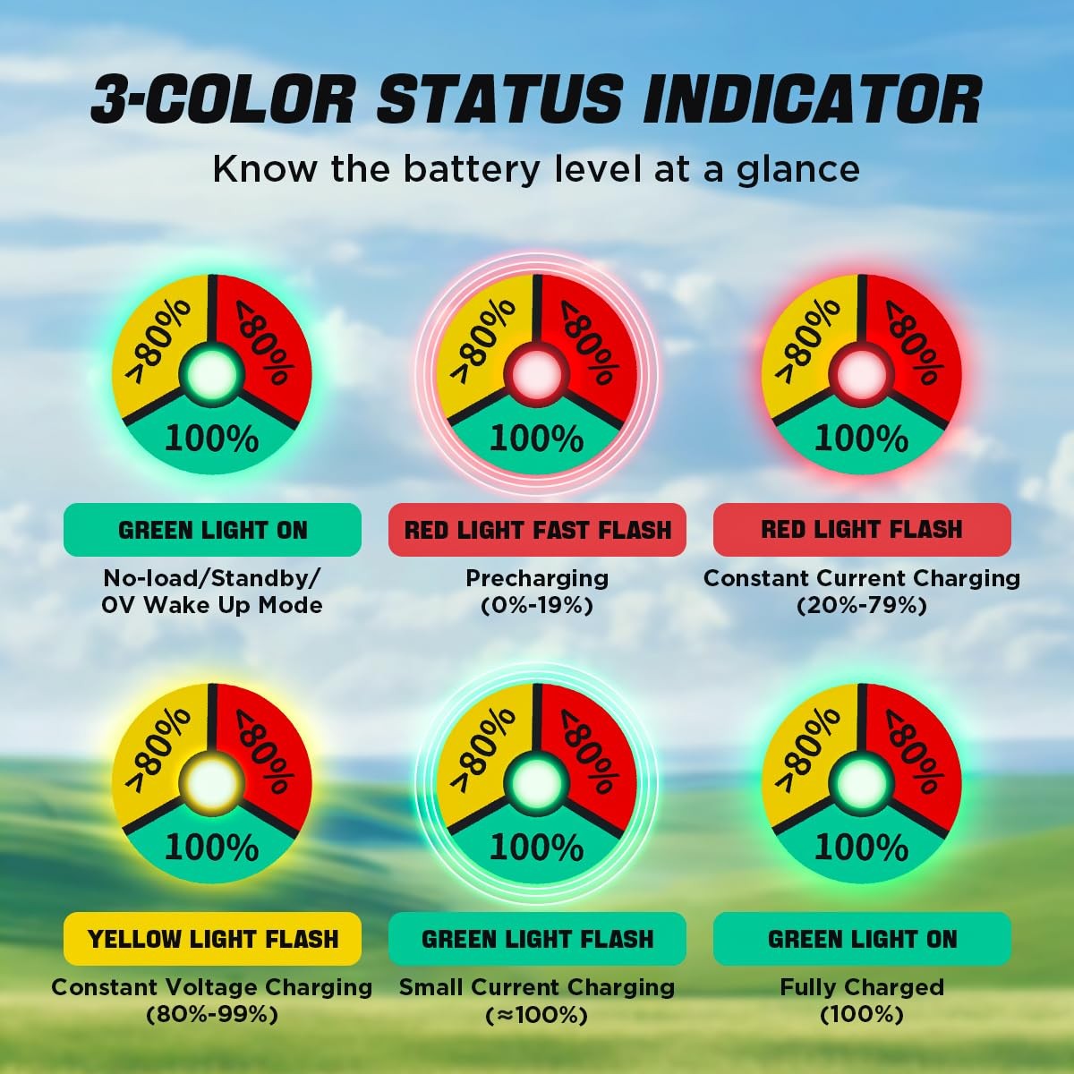 12V 20A Lithium Battery Charger 14.6V LiFePO4 Battery Charger IP67 Waterproof...