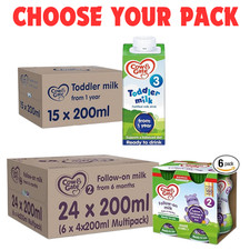 Cow and Gate 1 to 2 Years Growing Up Milk  Ready to Use Liquid Formula 200 ml