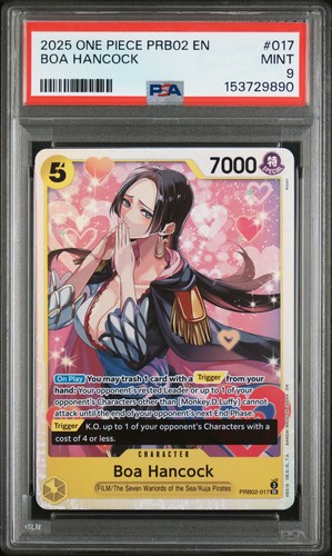 Boa Hancock graded PSA 9 for sale on eBay
