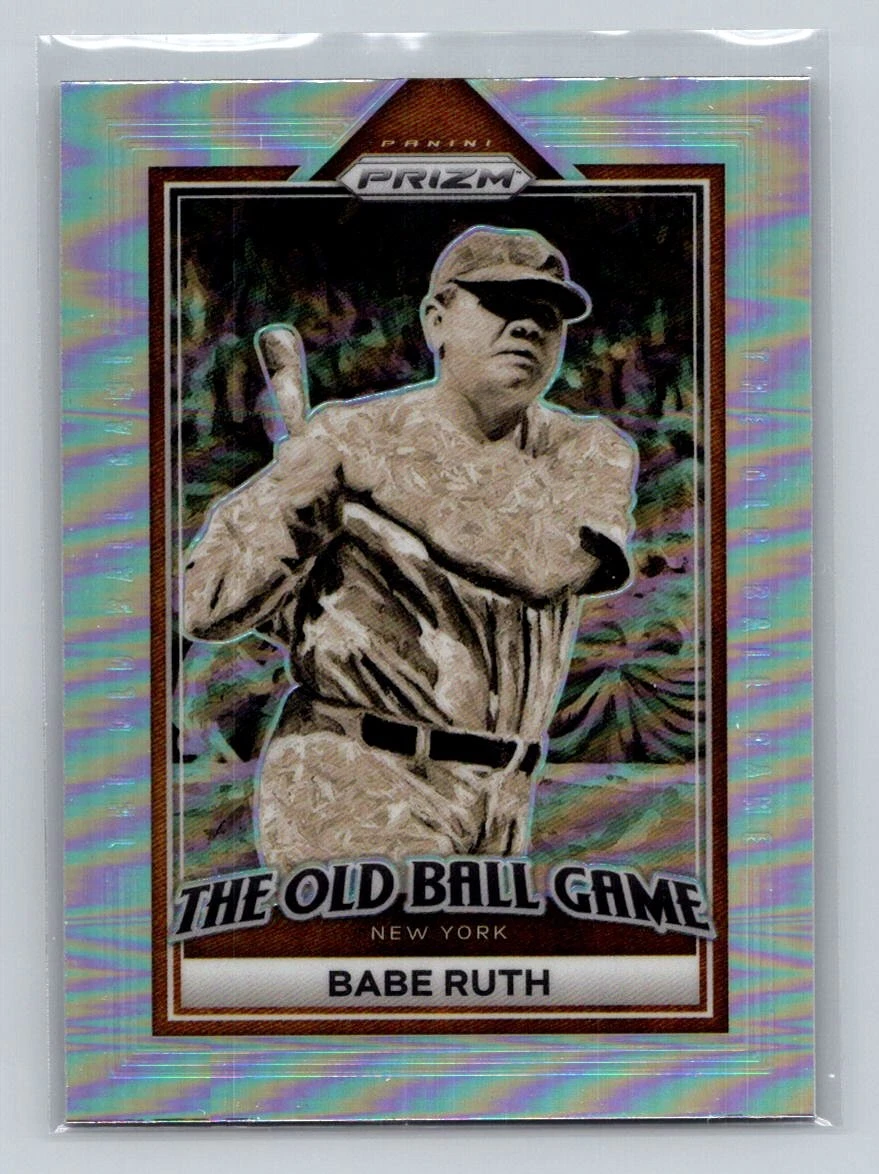 2023 Panini Prizm #OBG2 Babe Ruth The Old Ball Game Silver Prizms