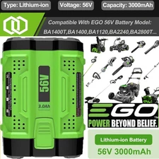 For EGO 56 Volt Power+ BA4200 BA2800T BA1400T 56V 2.5Ah Lithium Battery Pack New
