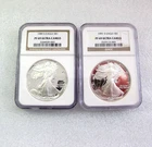 1989-S 1991-S American Silver Eagle $1 Proof PF 69 Ultra Cameo NGC