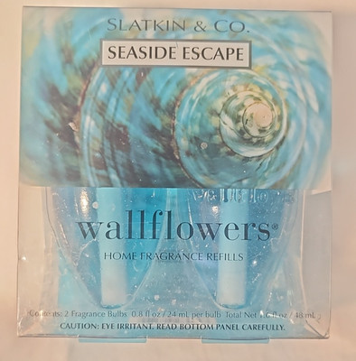 NIB Slatkin & Co Seaside Escape wallflowers refills ocean beachy set of 2